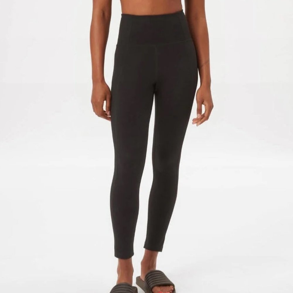 Girlfriend Collective High Rise Compressive Black Legging Medium Womens